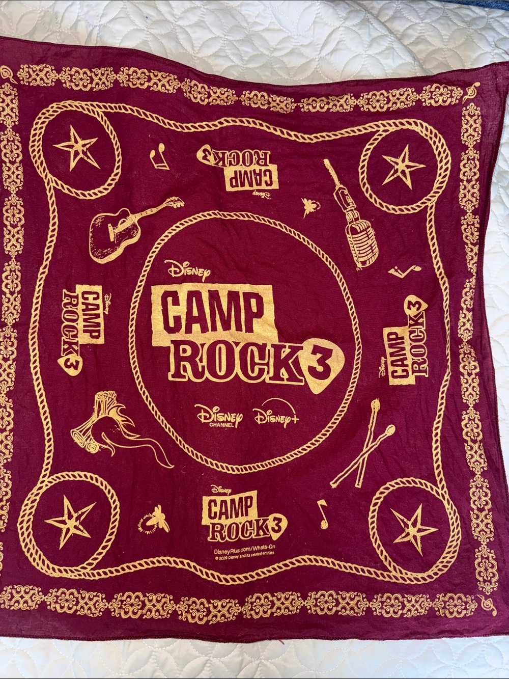 Camp rock bandana